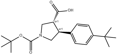 (3S,4R)-1-(tert-Butoxycarbonyl)-4-(4-tert-butylphenyl)pyrrolidine-3-carboxylicacid