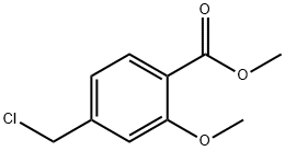 4-氯甲基-2-甲氧基-苯甲酸甲酯 结构式