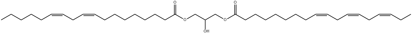 rac-1-Linoleoyl-3-linolenoyl-propanetriol 结构式