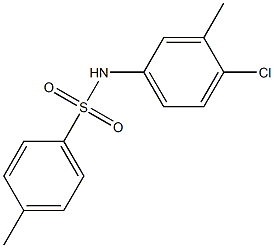 N-(4-氯-3-甲基苯基)-4-甲基-苯磺酰胺 结构式