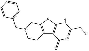 11-benzyl-5-(chloromethyl)-8-thia-4,6,11-triazatricyclo[7.4.0.0,]trideca-1(9),2,4,6-tetraen-3-ol 结构式