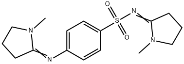 (NZ)-N-(1-methylpyrrolidin-2-ylidene)-4-[(1-methylpyrrolidin-2-ylidene )amino]benzenesulfonamide 结构式