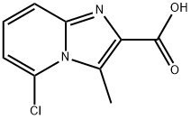 5-氯-3-甲基咪唑并[1,2-A]吡啶-2-羧酸 结构式