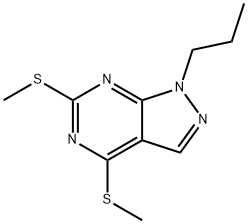 4,6-Bis(methylthio)-1-propyl-1H-pyrazolo[3,4-d]pyrimidine 结构式
