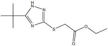 3-叔丁基-5-(乙氧基羰基)甲硫基-1,2,4-三唑 结构式