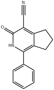 3-Oxo-1-phenyl-3,5,6,7-tetrahydro-2H-[2]pyrindine-4-carbonitrile 结构式