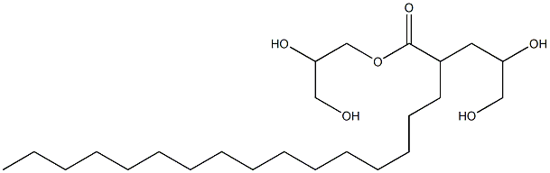 聚甘油-2 硬脂酸酯 结构式