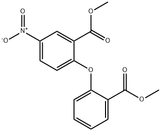 2-(2-(甲氧基羰基)苯氧基)-5-硝基苯甲酸甲酯 结构式