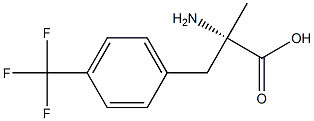 (R)-α-Methyl-4-triflu-oromethylphenylala-nine 结构式