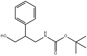 (3-羟基-2-苯丙基)氨基甲酸叔丁酯 结构式