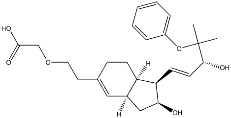 3-oxahomoisocarbacyclin 结构式