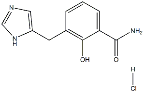 Benzamide,2-hydroxy-3-(1H-imidazol-5-ylmethyl)-, hydrochloride (1:1) 结构式