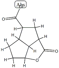 2H-Pentaleno[1,6-bc]furan-4-carbonyl chloride, octahydro-2-oxo-, (2aalpha,4beta,4aalpha,6aalpha,6balpha)- (9CI) 结构式