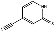 2-巯基-4-氰基吡啶 结构式
