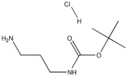N-BOC-1,3-二氨基丙烷盐酸盐 结构式
