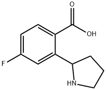 2-吡咯基-4-氟苯甲酸 结构式