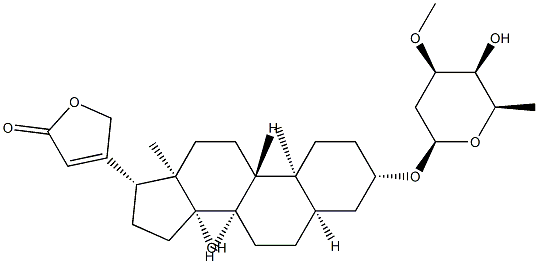 夹竹桃苷 结构式