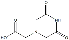 1-Piperazineaceticacid,3,5-dioxo-(9CI) 结构式