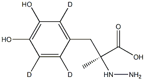 (S)-(-)-卡比多巴-D3 结构式