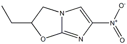 2-ethyl-5-nitro-2,3-dihydro(2-1b)imidazo-oxazole 结构式