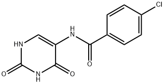 4-chloro-N-(2,4-dioxo-1,2,3,4-tetrahydropyrimidin-5-yl)benzamide 结构式