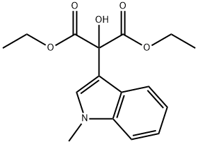 DIETHYL Α-HYDROXY-Α-(1-METHYLINDOL-3-YL)-MALONATE 结构式