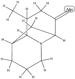 1,6-Methano-2H-quinolizin-7(6H)-one,hexahydro-9-methyl-,(1-alpha-,6-alpha-,9-bta-,9a-bta-)-(9CI) 结构式