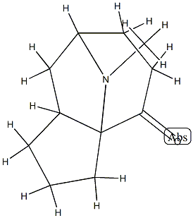 4H-Azulen-3a,7-imin-4-one,octahydro-9-methyl-,(3a-alpha-,7-alpha-,8a-bta-)-(9CI) 结构式