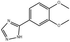 3-(3,4-dimethoxyphenyl)-1H-1,2,4-triazole 结构式