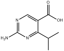 2-Amino-4-isopropylpyrimidine-5-carboxylic acid 结构式