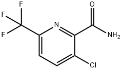 3-氯-6-三氟甲基吡啶-2-甲酰胺 结构式