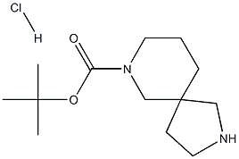 7-BOC-2,7-二氮杂-螺[4.5]癸烷盐酸盐 结构式