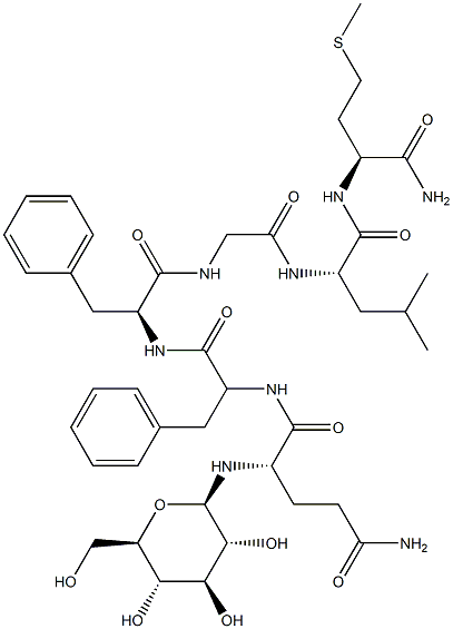 substance P (6-11), Glu(Glc)(6)- 结构式