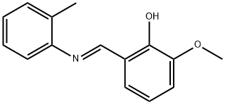 2-methoxy-6-{[(2-methylphenyl)imino]methyl}phenol 结构式