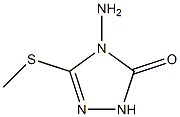 3H-1,2,4-Triazol-3-one,4-amino-2,4-dihydro-5-(methylthio)-(9CI) 结构式