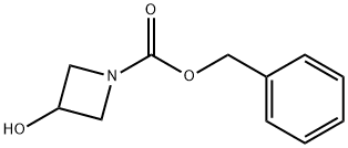1-苄氧羰基-3-羟基氮杂环丁烷 结构式