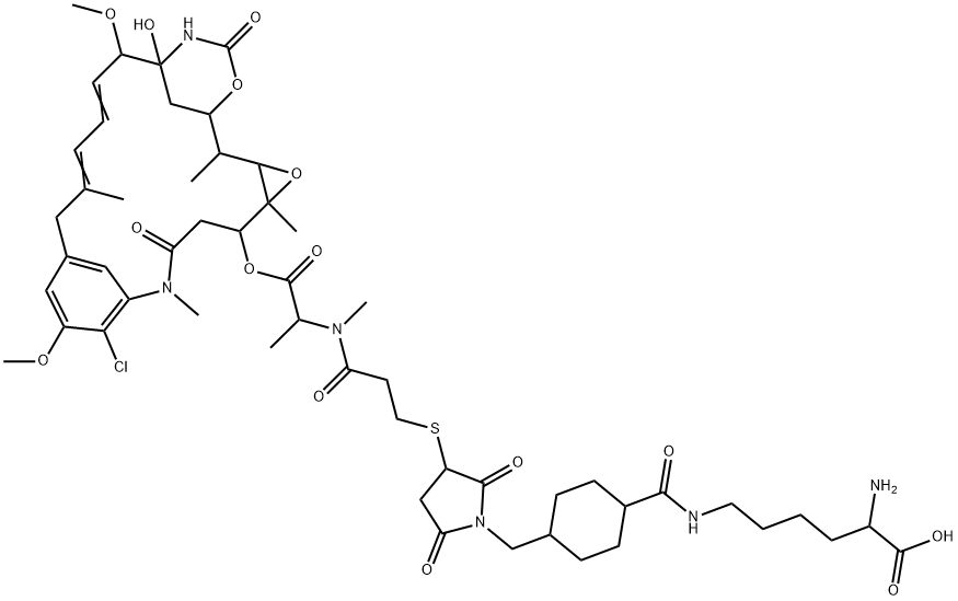 Lys-SMCC-DM1 结构式