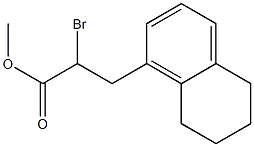α-BroMo-5,6,7,8-tetrahydro-1-naphthalenepropanoic Acid Methyl Ester 结构式