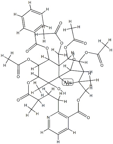 冬青卫矛碱 D 结构式