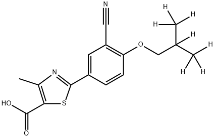 非布索坦 -D7 结构式