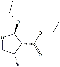3-Furancarboxylicacid,2-ethoxytetrahydro-4-methyl-,ethylester,(2alpha,3bta,4bta)-(9CI) 结构式