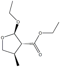 3-Furancarboxylicacid,2-ethoxytetrahydro-4-methyl-,ethylester,(2alpha,3bta,4alpha)-(9CI) 结构式