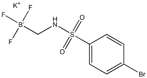 Potassium (4-bromophenylsulfonamido)methyltrifluoroborate 结构式