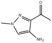 1-(4-氨基-1-甲基-1H-吡唑-3-基)乙酮 结构式