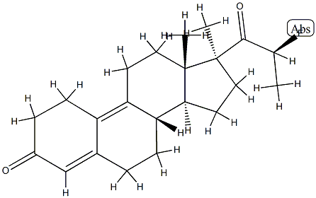 21-fluoropromegestone 结构式