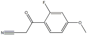 3-(2-fluoro-4-methoxyphenyl)-3-oxopropanenitrile 结构式