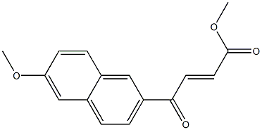 methyl 4-(6-methoxynaphthalen-2-yl)-4-oxo-2-butenoic acid ester 结构式