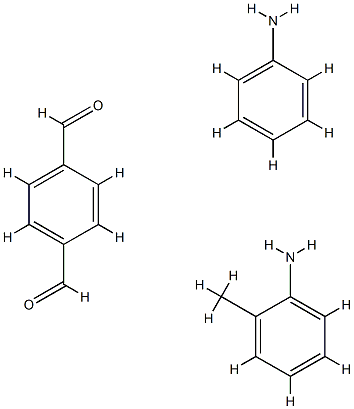 1,4-Benzenedicarboxaldehyde, polymer with benzenamine and 2-methylbenzenamine, maleated 结构式