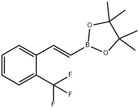 2-三氟甲基苯乙烯硼酸频哪醇酯 结构式