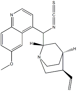 (8Α,9S)- 9-ISOTHIOCYANATO-6'-METHOXY-CINCHONAN 结构式